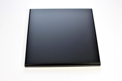 Square MDF Wood Display Base 12x12 Inches Black
