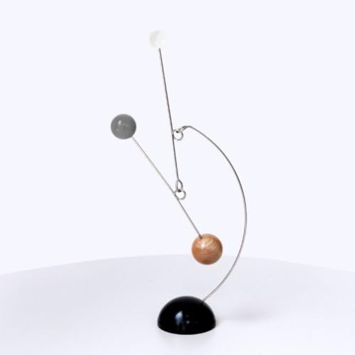 Wood and Steel Tabletop Mobiles Mid-Century Modern Design