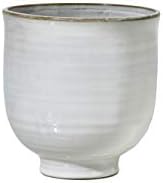 Serene Spaces Living Medium Glazed Ceramic Pedestal Bowl - Vintage Wedding Centerpiece