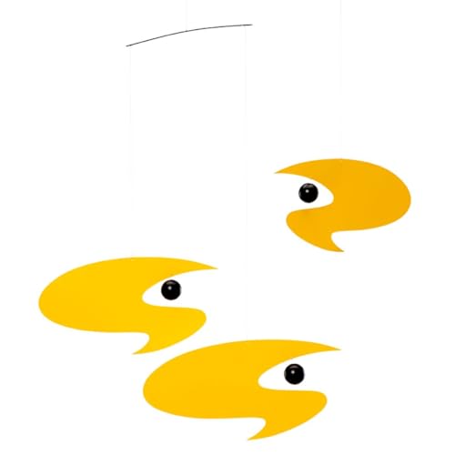 Flensted Mobiles Stella Nova Yellow 18 Inch Hanging Mobile