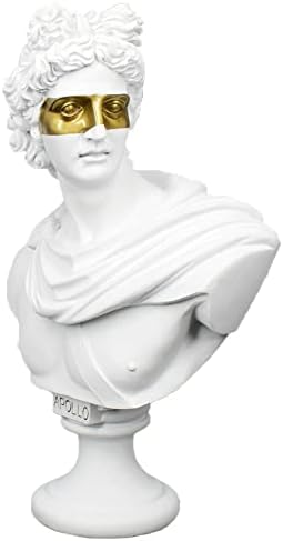 YUEOECOR 14 Inch David Bust Statue Home Decor