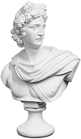 YUEOECOR 142 Inch Greek Apollo Bust Sculpture for Home Dcor