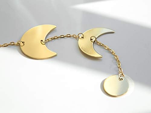 Mkono Gold Moon Phase Wall Hanging Decor