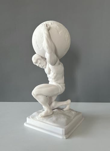 Atlas Bust Statue 30cm 12in Greek Mythology Decor