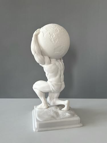 Atlas Bust Statue 30cm 12in Greek Mythology Decor