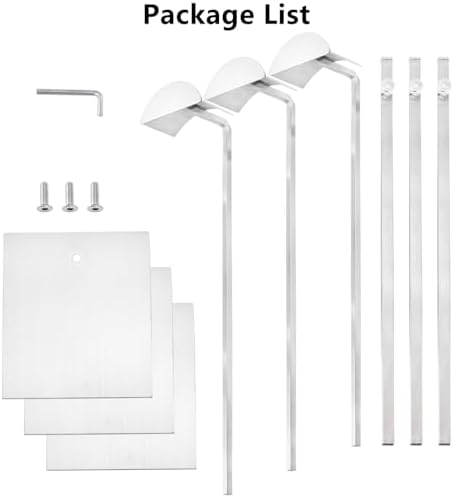 Hacaroa 3 Pack Purse Display Stand Adjustable Height Stainless Steel Holder for Bags and Jewelry