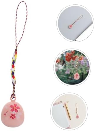 Cherry Blossom Decorative Hanging Bell Pendant for Phones Cars Homes