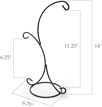 Kingrol 8 Pack Hanging Ornament Stands with Hooks