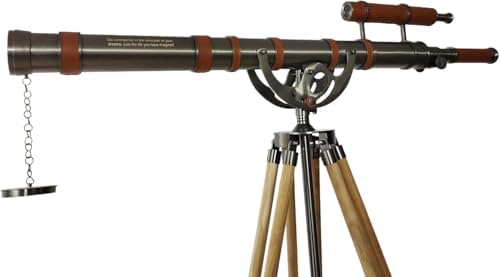 Custom Engraved Double Barrel Telescope - Personalized Home Decor Gift