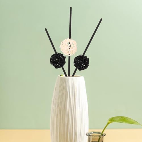 HOMSFOU 20pcs Handmade Rattan Balls for Aromatherapy Decor