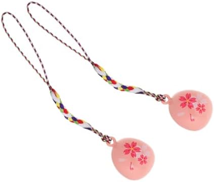 Cherry Blossom Decorative Hanging Bell Pendant for Phones Cars Homes
