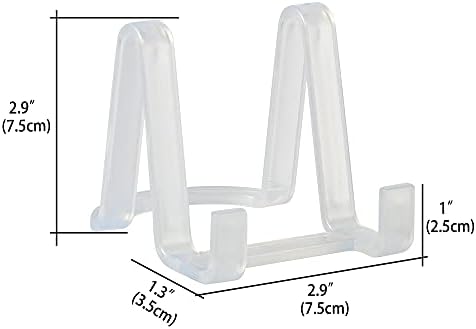 Artliving Plate Display Stands Easel Holder 6-Pack Clear