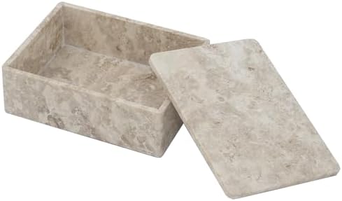 A B Home Beige Marble Decorative Box 1
