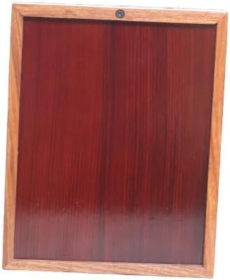 Wooden Urn Box with Brass Cross Handmade Funeral Urns