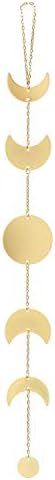 Mkono Gold Moon Phase Wall Hanging Decor