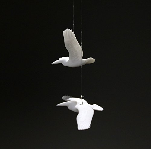 PELICAN DUO MOBILE Sculpture Art 6in Wingspan
