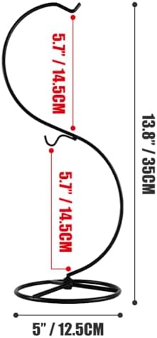 Fosinz CXLE Hanging Ornament Stand Iron Frame for Glass Globe Air Plant Terrarium