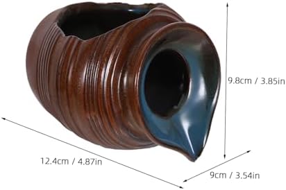 Mobestech Decorative Ceramic Waterfall Jar for Garden and Indoor Fountain