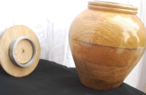 Handcrafted Wooden Urn for Human Ashes Cremation