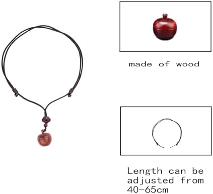 Small Wooden Ashes Pendant - Memorial Necklace for Men Women