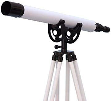 Hampton Nautical Anchormaster 50 Decorative Telescope Floor Standing Brushed Nickel