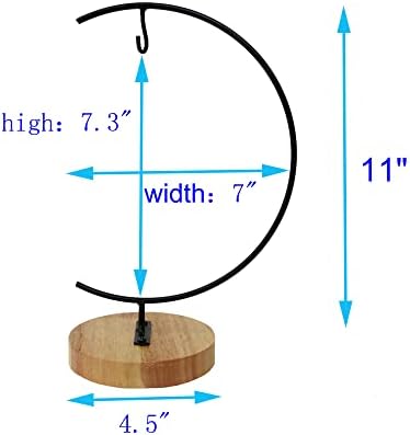 Iron Display Stand for Christmas Glass Globes C Shape 1 Pcs