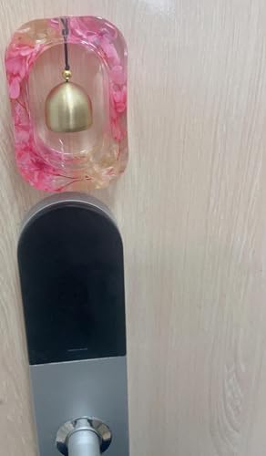 Handmade Dried Flower Resin Door Bell with Magnetic Attachment