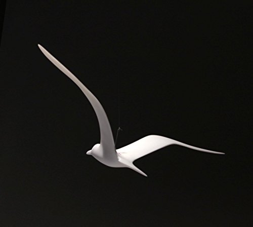 Seagull Mobile Sculpture - 14in Wing Span Wings Up Soaring Style Signed