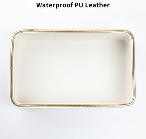 Desk Organizer Tray with PU Leather and MDF Surface