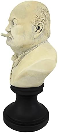 Things2Die4 Molded Plaster Churchill Cigar Bust Statue