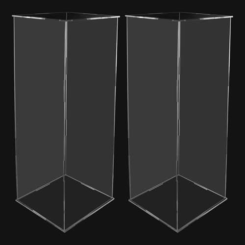 KELIBI 2PCS 31 Tall Acrylic Flower Stand Display