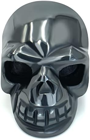 Skull Head Crystal Decoration - Halloween Statue 20 Inch Hand Carved