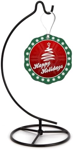 11 Inch Black Glass Ball Hanger for Air Plants and Terrariums