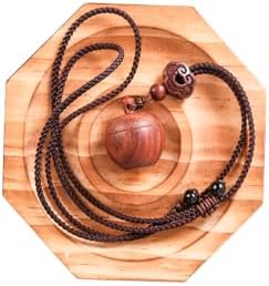 Small Wooden Ashes Pendant - Memorial Necklace for Men Women