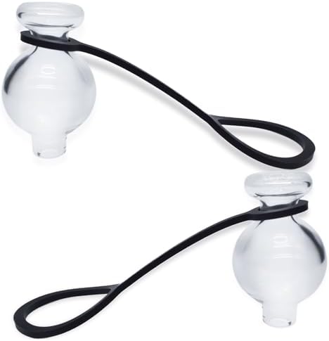 Mini Round Glass Dust Cover 2 PCS Transparent