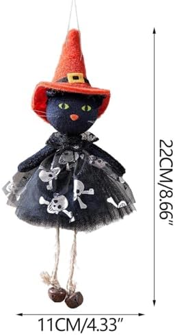 Halloween Decorative Dolls with Bells and Witch Theme