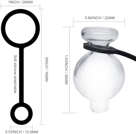 Mini Round Glass Dust Cover 2 PCS Transparent