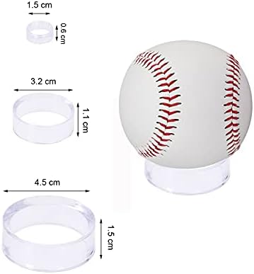 Penta Angel Acrylic Display Stands 12Pcs for Golf Ball Softball Tennis Spheres Jewelry Collections