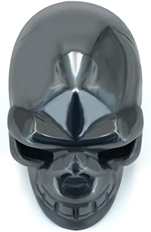 Skull Head Crystal Decoration - Halloween Statue 20 Inch Hand Carved