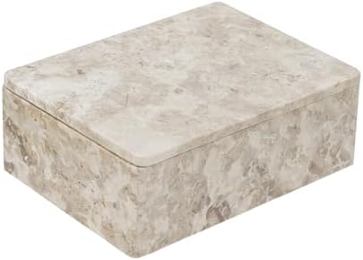 A B Home Beige Marble Decorative Box 1