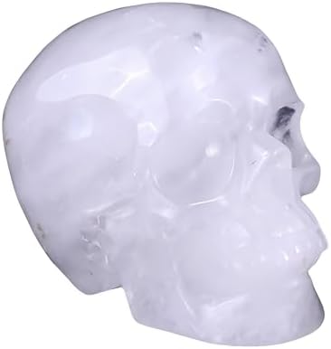 Natural Angola Quartz Crystal Skull Head Sculpture