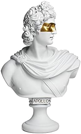 YUEOECOR 14 Inch David Bust Statue Home Decor