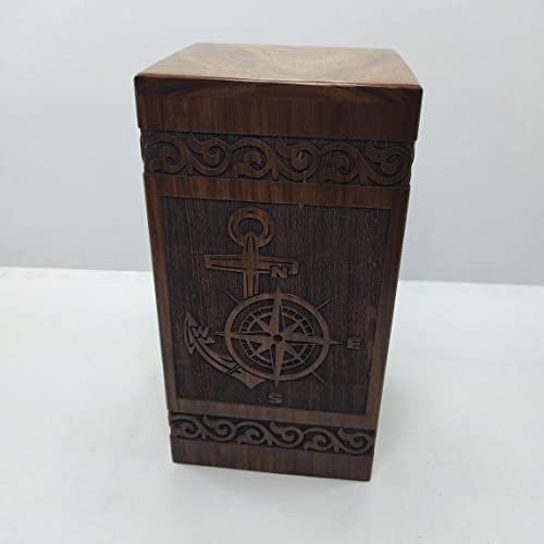 Handcrafted Wooden Urn for Human and Pet Ashes