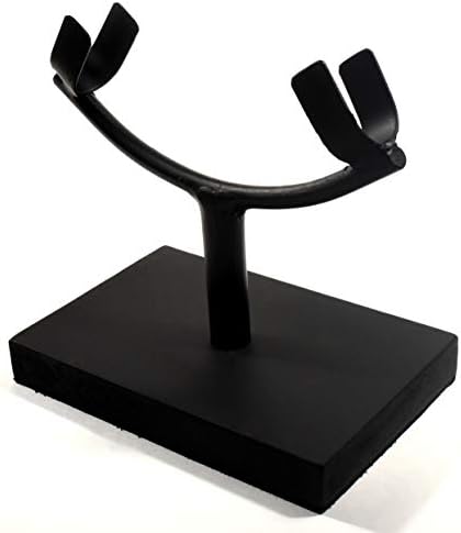 62 Inch Display Stand for Slab Slice Fossil Flat Minerals Black One Arm Two Prong Holder