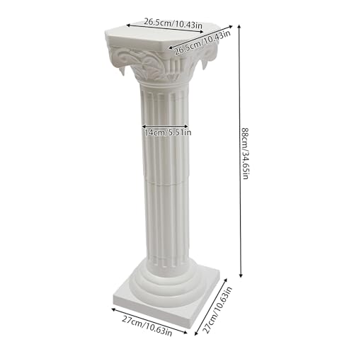 4pcs White Wedding Roman Column Decor Set