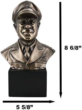 Ebros Gift Jimmy Doolittle 9 Inch Bust Sculpture