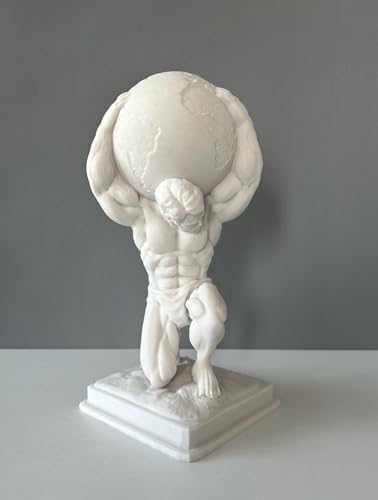 Atlas Bust Statue 30cm 12in Greek Mythology Decor