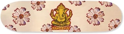 NotoriArt Retro Collage Art Acrylic Wall Sculpture 8x32 Indian Elephant Skateboard