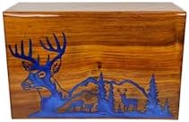 Handcrafted Wooden Cremation Urn with Celtic Cross Design