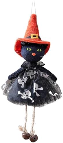 Halloween Decorative Dolls with Bells and Witch Theme